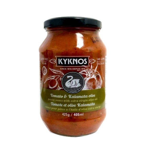 Kyknos Tomato and Kalamata Olive Pasta Sauce with Extra Virgin Olive Oil 405ml